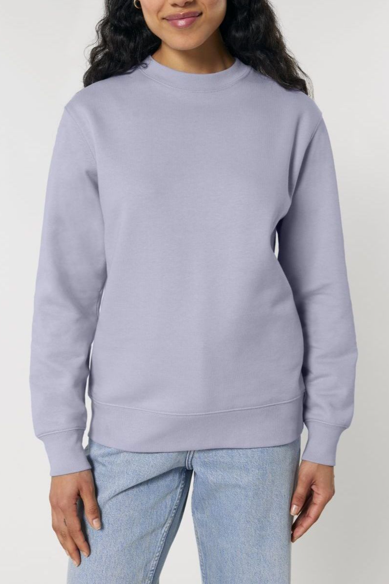 102896 - Herren vegan Pullover Basic Chess Lavendel