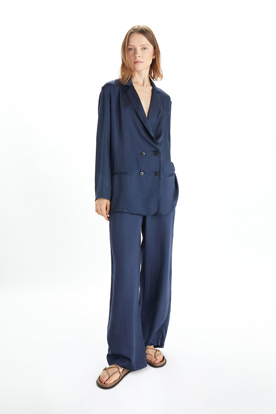 Neu Nomads womens vegan Pants Carina Palazzo Midnight Blue