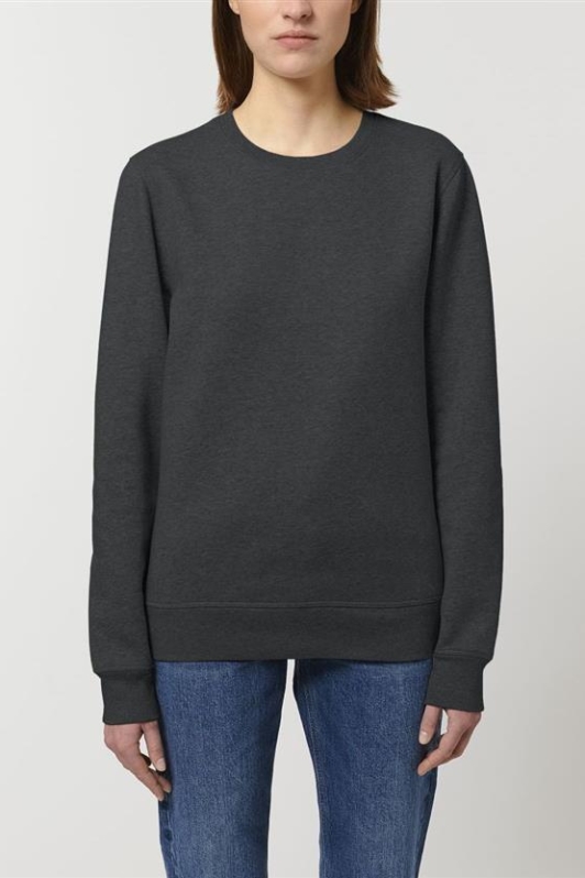 UNIPOLAR Herren vegan Pullover Rolin Dark Heather Grey