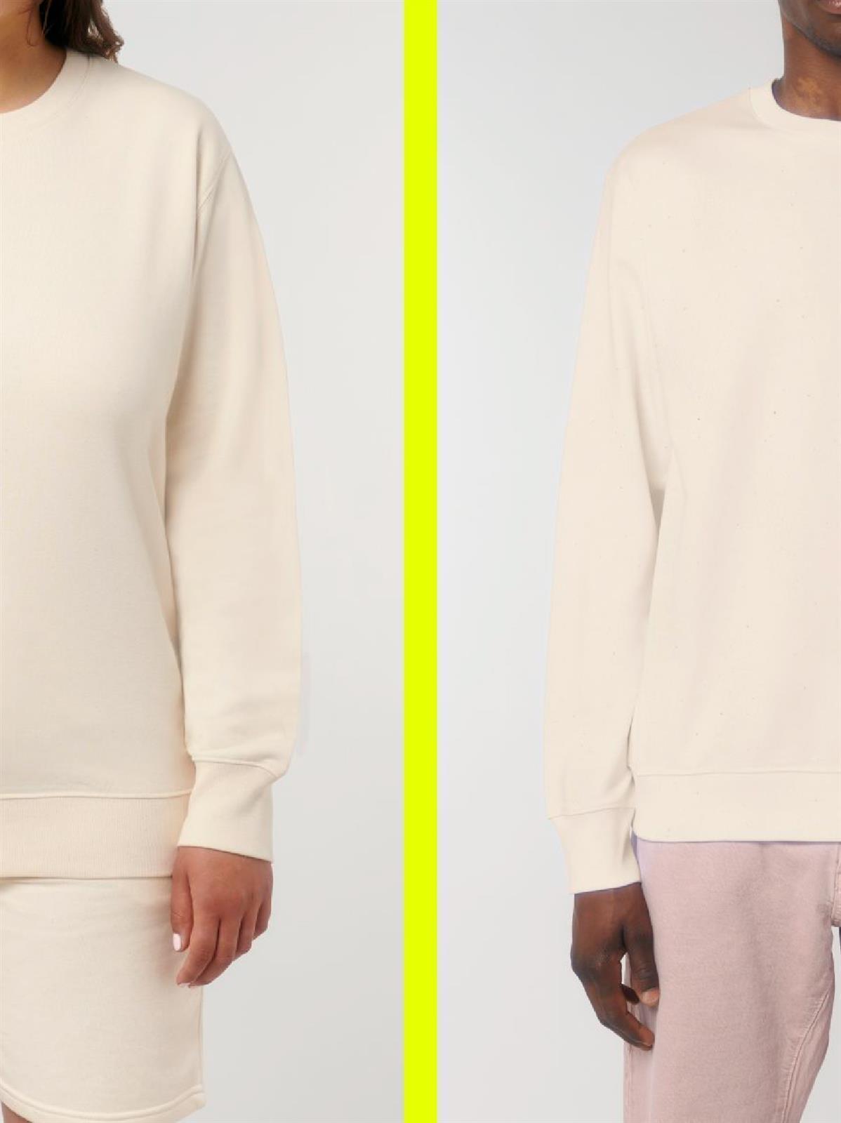 UNIPOLAR men vegan Sweatshirt Unisex Match Natural Raw