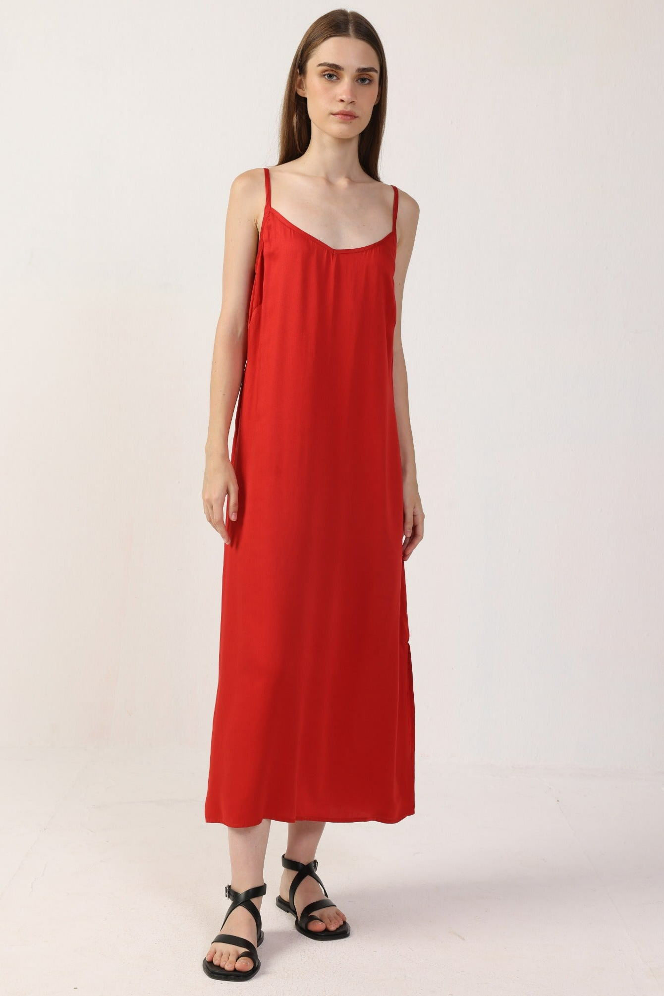 Neu Nomads US Damen vegan Kleid Gitta Slip Rot