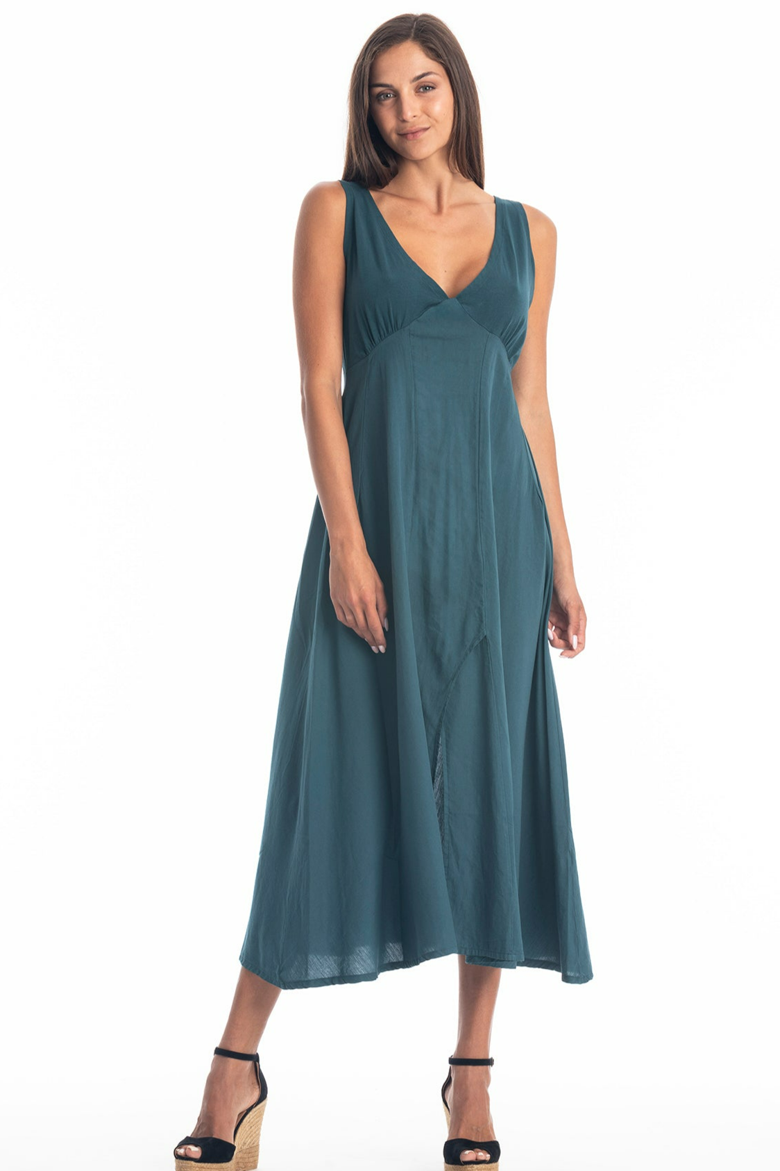 RAVENS VIEW IBIZA Damen vegan Kleid Fay Ocean Blue