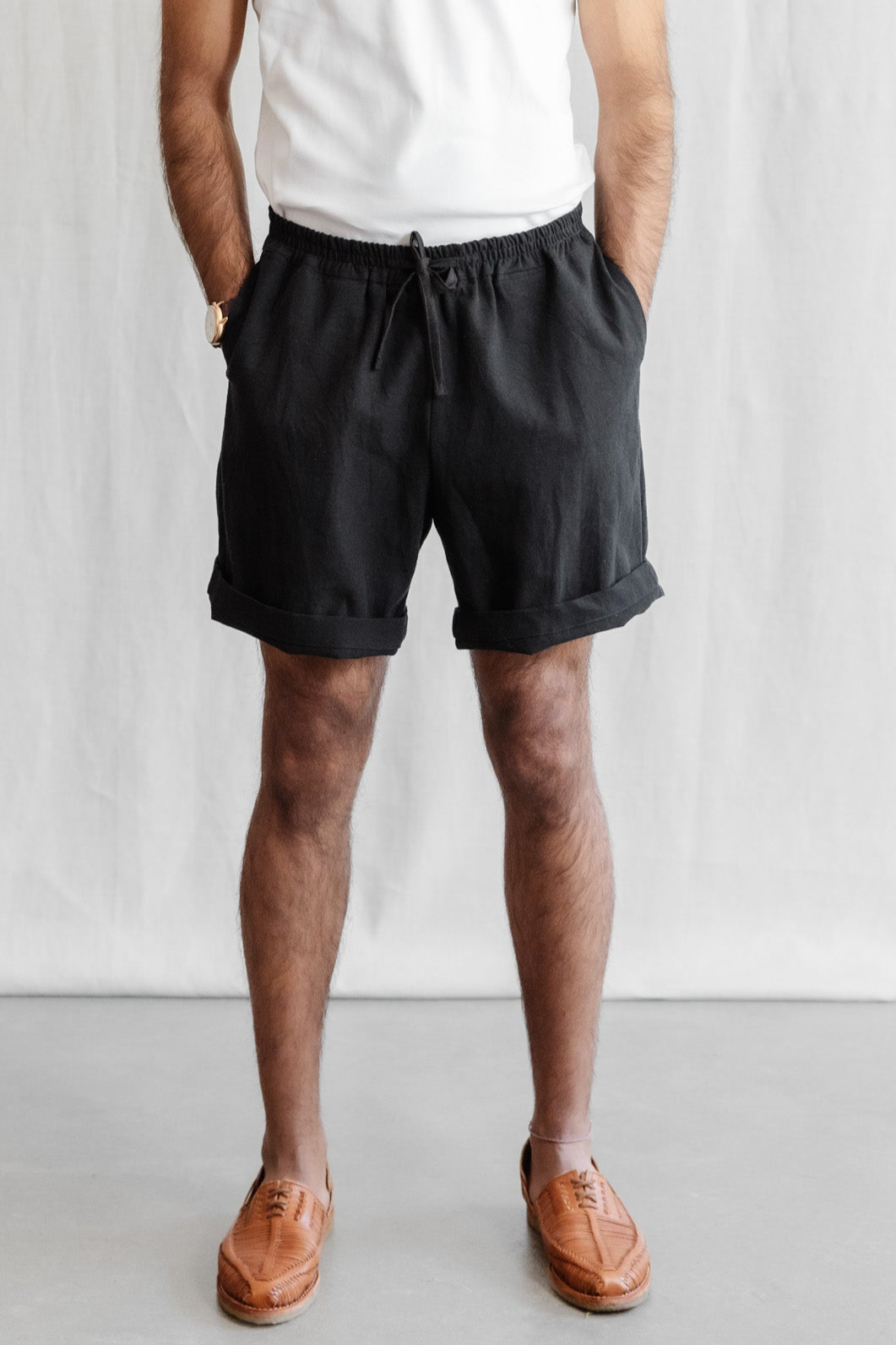Image of Jyoti Fair Works mannen vegan Shorts Jhanvi Zwart