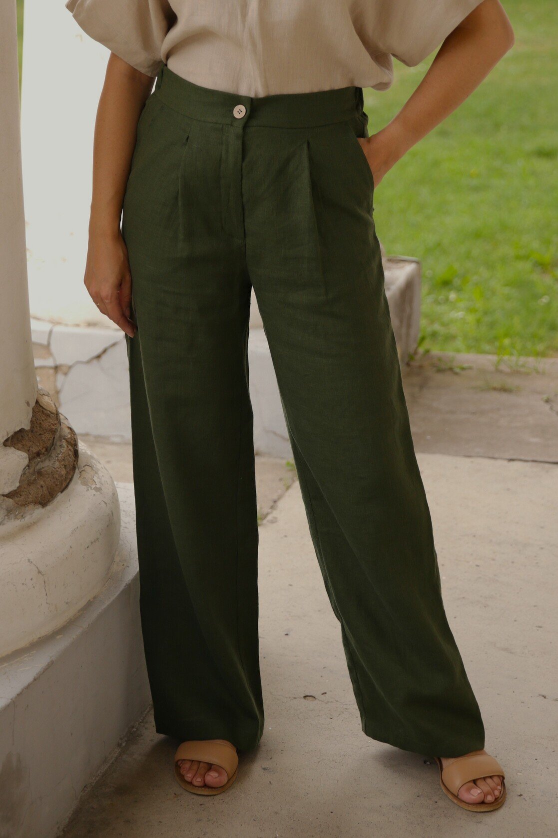 103244 - Damen vegan Hose Jakarta WaldgrÃ¼n