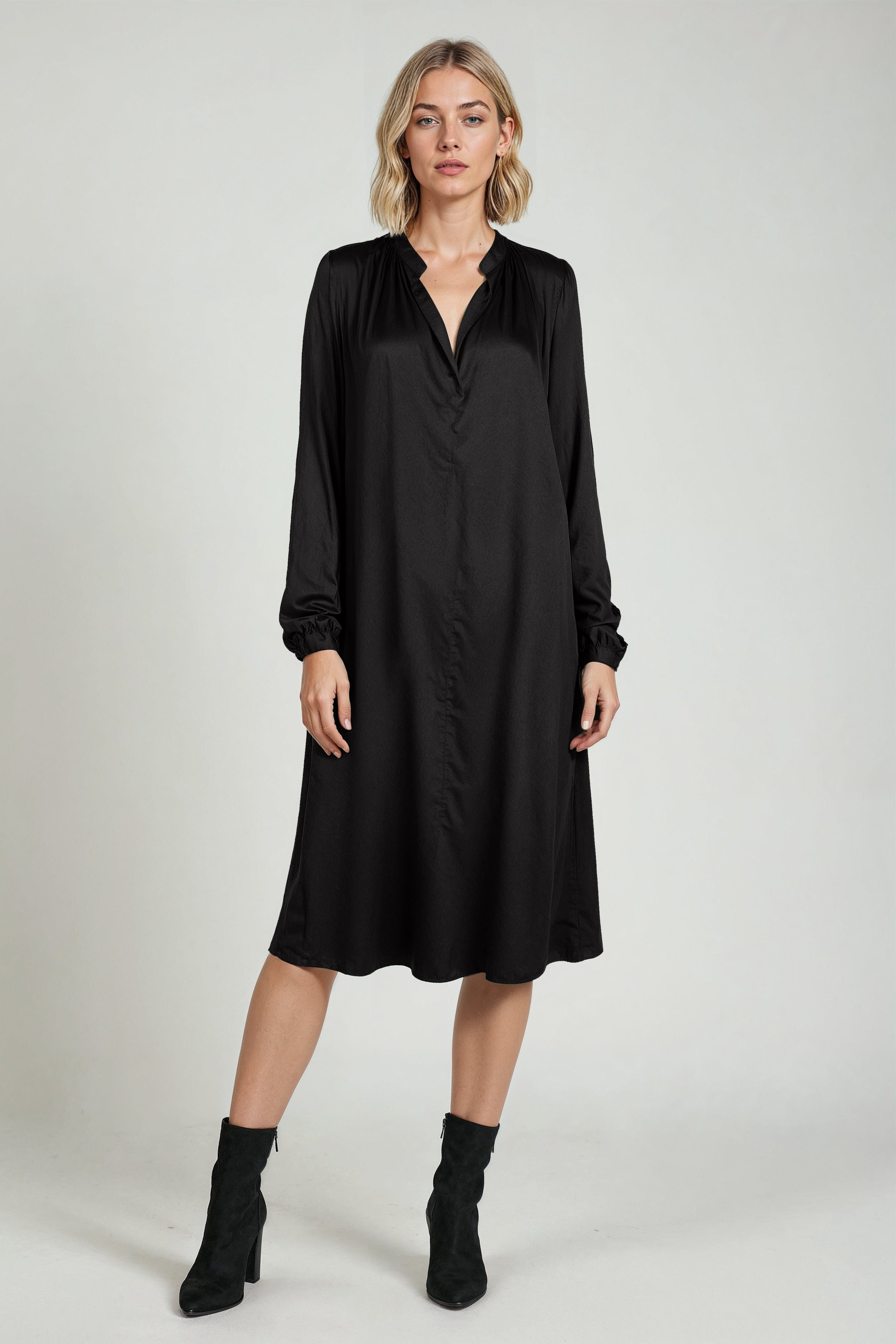 Neu Nomads Damen vegan Kleid Juno Schwarz