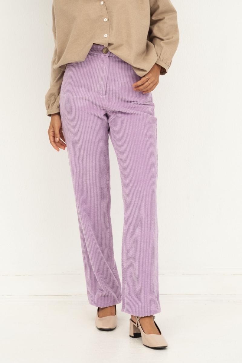 NÃ¤z Damen vegan Hose Corduroy Iggy Flieder
