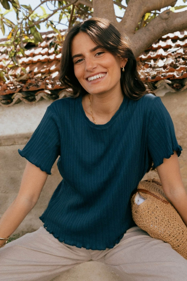 Näz Damen vegan T-Shirt Dawn Marine