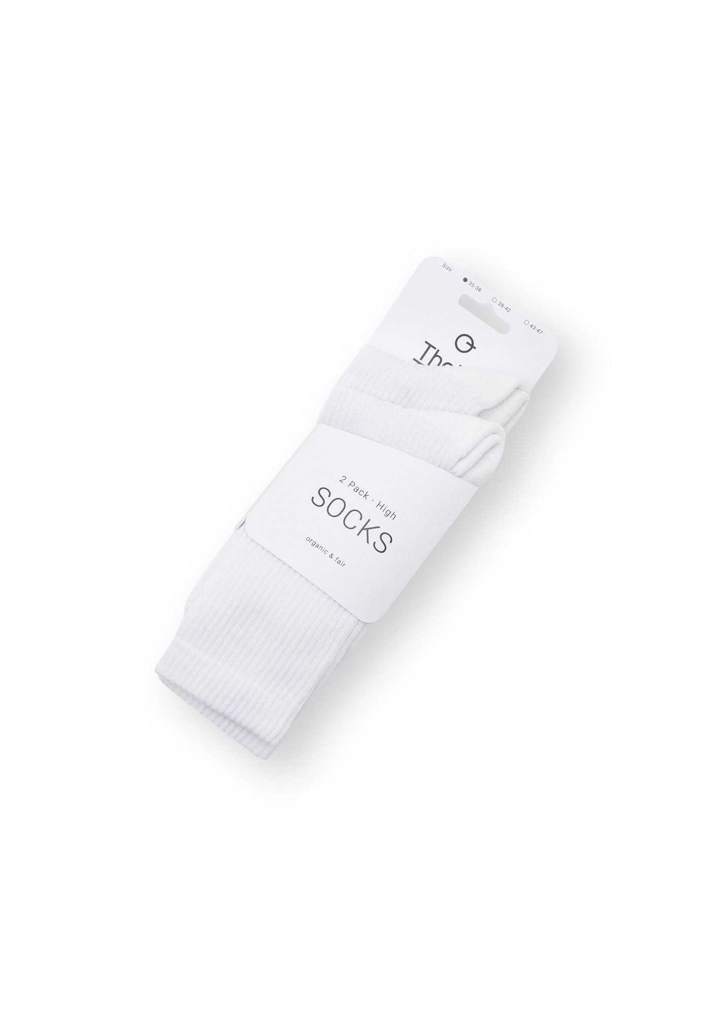 ThokkThokk men vegan Multipack 2x Socks Crew White
