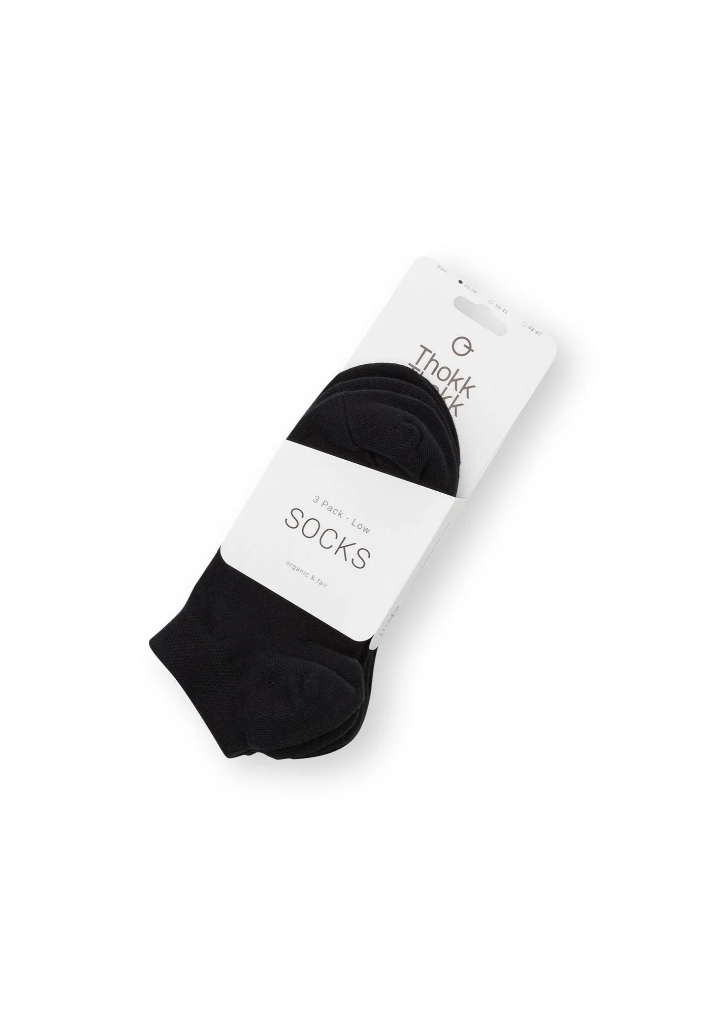 ThokkThokk men vegan Multipack 3x Socks Low Cut Anthracite Melange