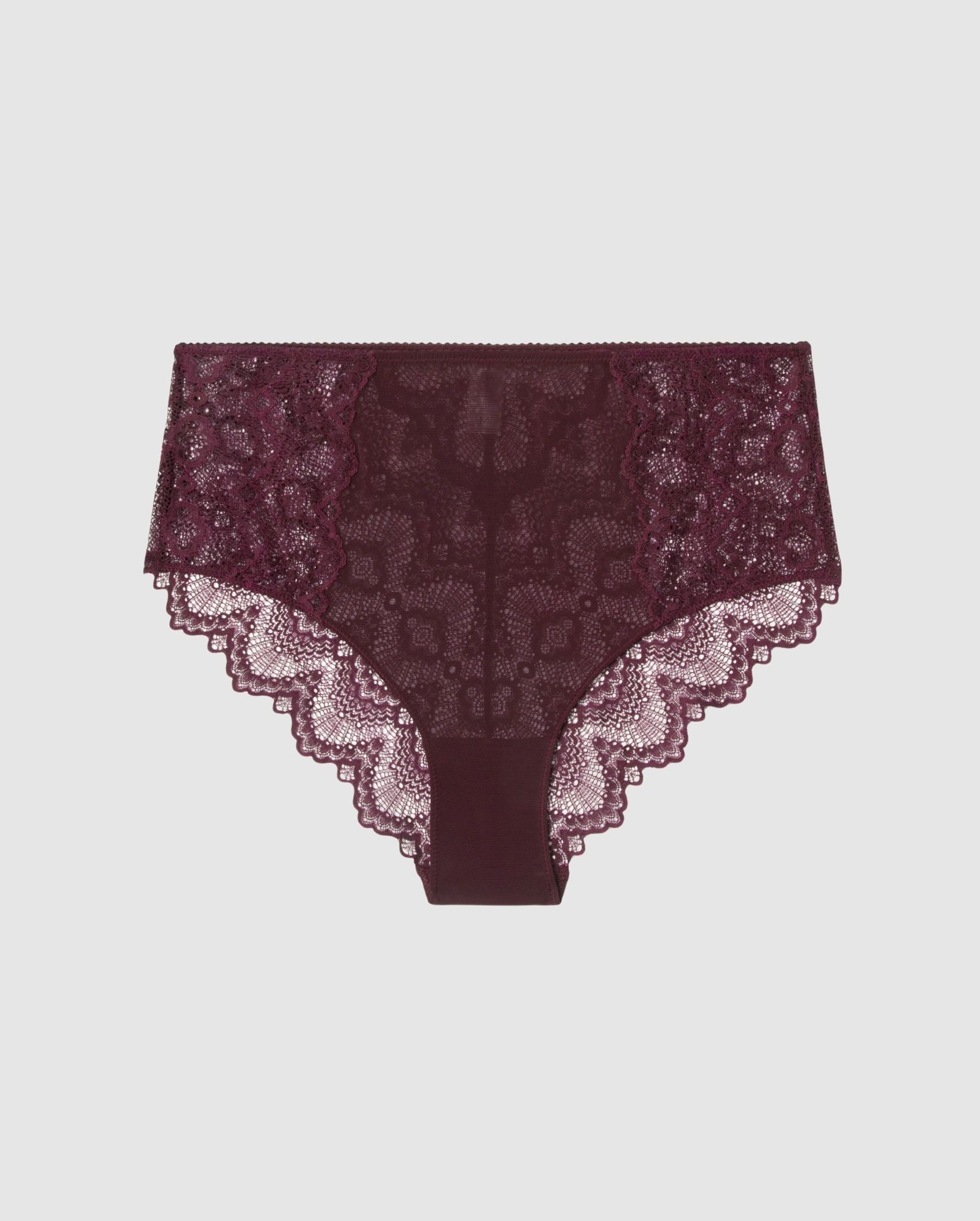 Understatement womens vegan Highwaist Briefs Cherry