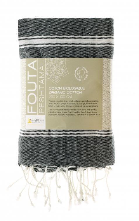 Karawan unisex vegan Towel Hammam Anthracite