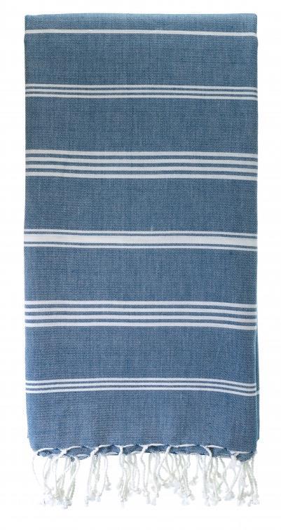 Karawan unisex vegan Towel Hammam Ocean Blue
