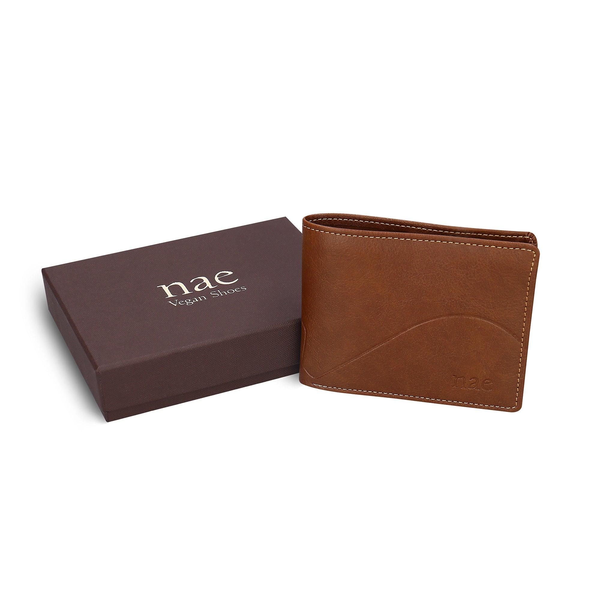 NAE men vegan Wallet Bari Brown