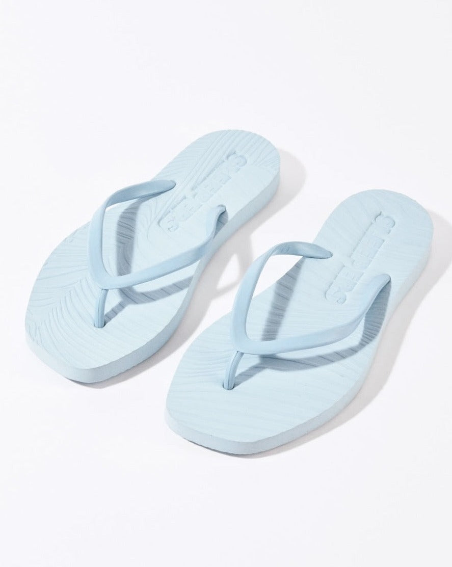 SLEEPERS womens vegan Flip Flops Tapered Angel Blue