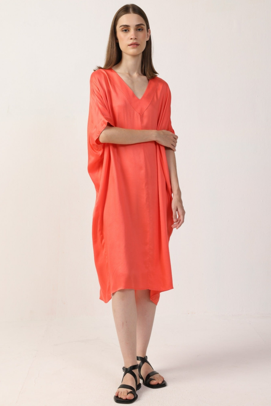 Neu Nomads Damen vegan Kleid Kaftan Francine Melone