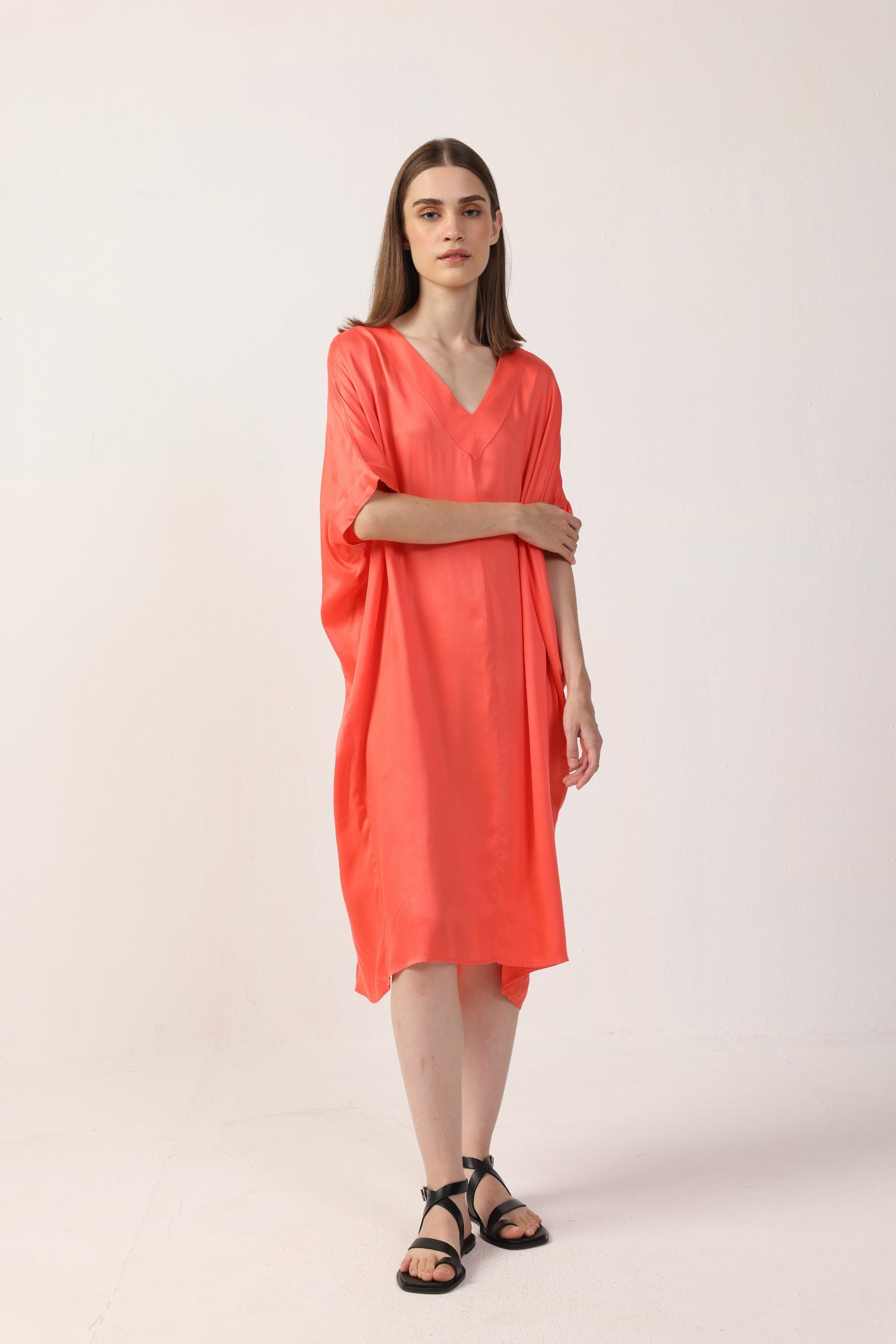 Neu Nomads womens vegan Dress Kaftan Francine Melon