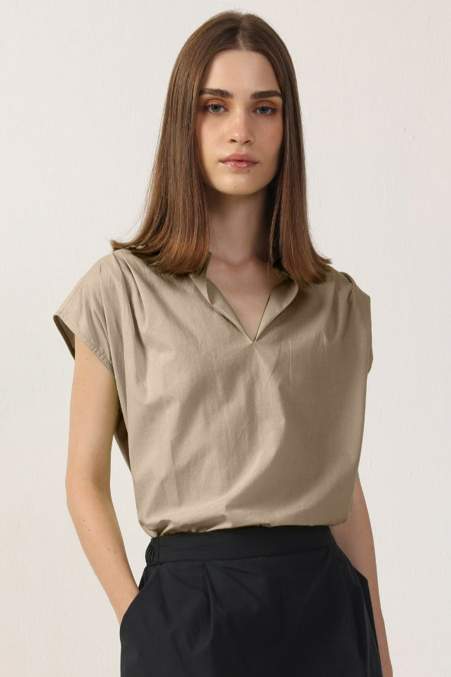 Image of Neu Nomads dames vegan Blouse Elettra Stone