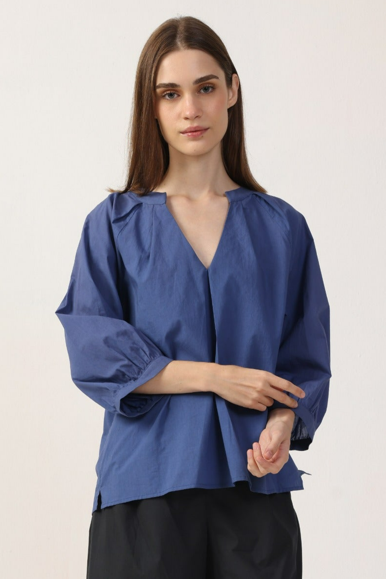 Neu Nomads Damen vegan Bluse Estee Bluejay