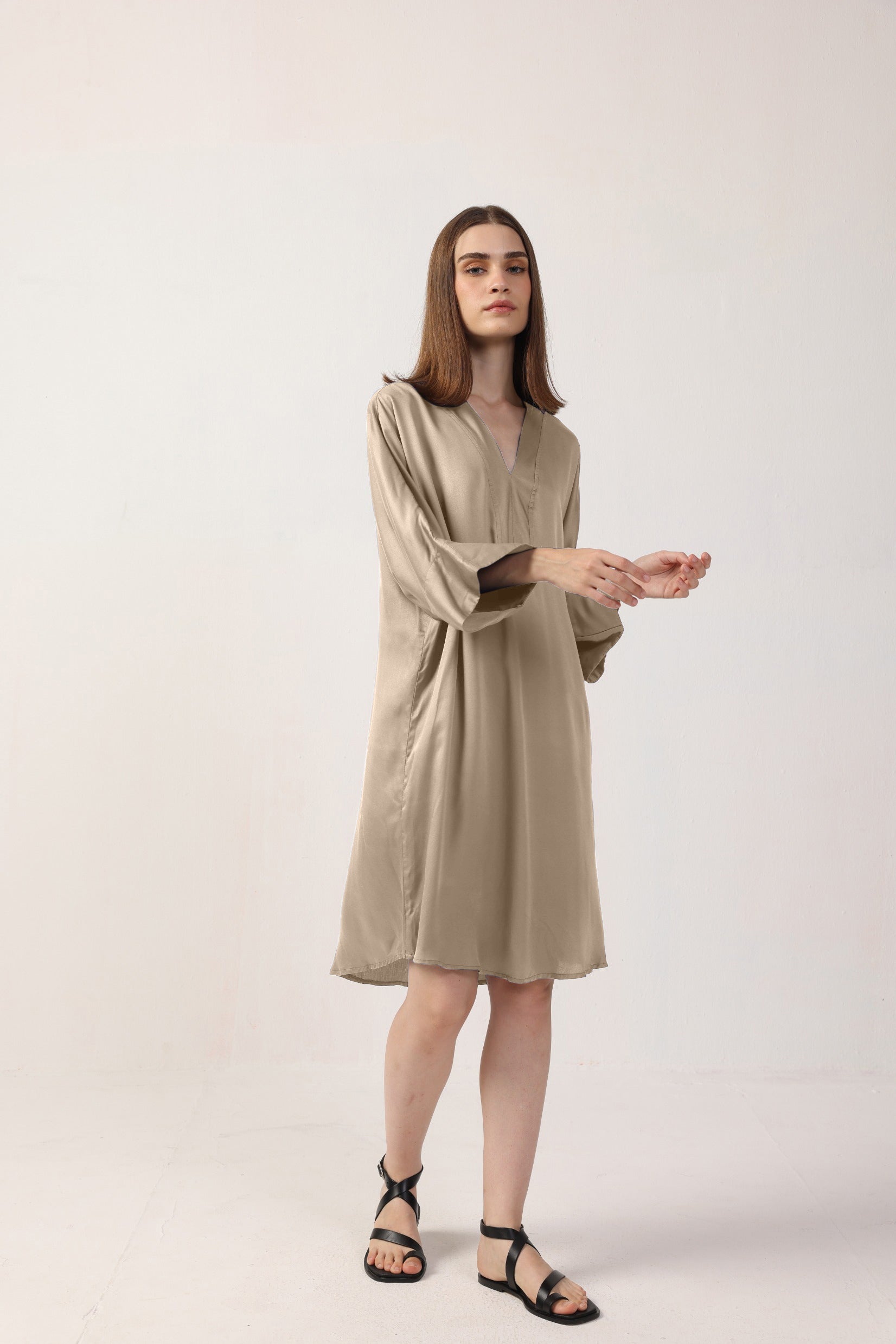 Neu Nomads US Damen vegan Kleid Kimono Stein
