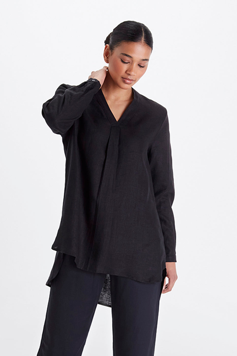 Neu Nomads Damen vegan Tunika Gigi Schwarz