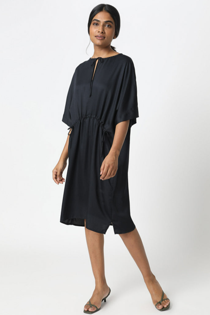 Neu Nomads Damen vegan Kleid Sicily Schwarz