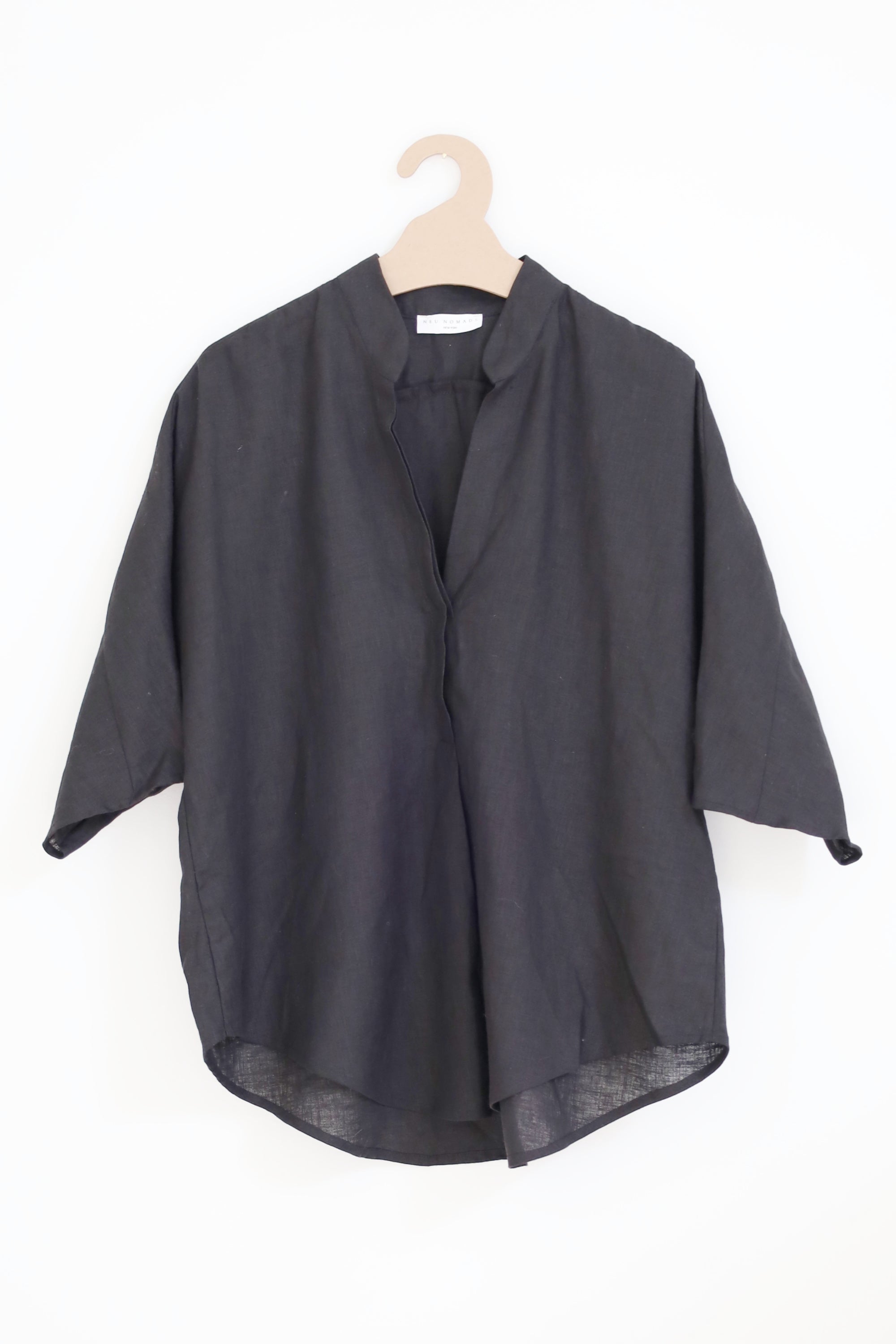 Neu Nomads Damen vegan Bluse Goa Schwarz