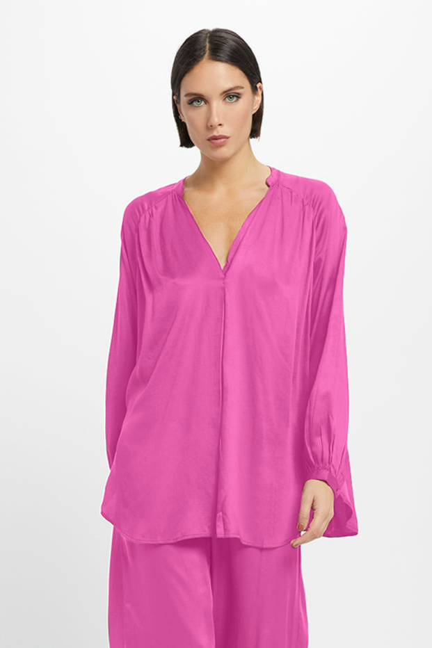 Neu Nomads Damen vegan Bluse Sunita Beerenrot
