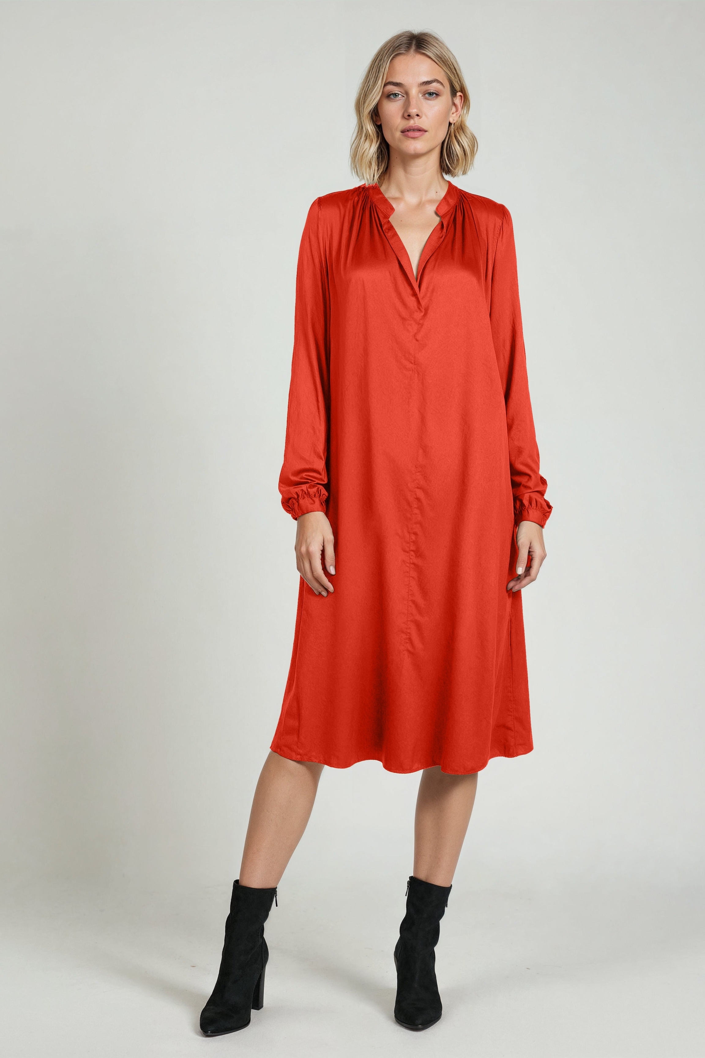 Neu Nomads Damen vegan Kleid Juno Rot