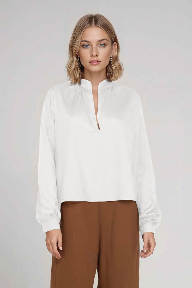 Neu Nomads Damen vegan Bluse Juno Schneewittchen