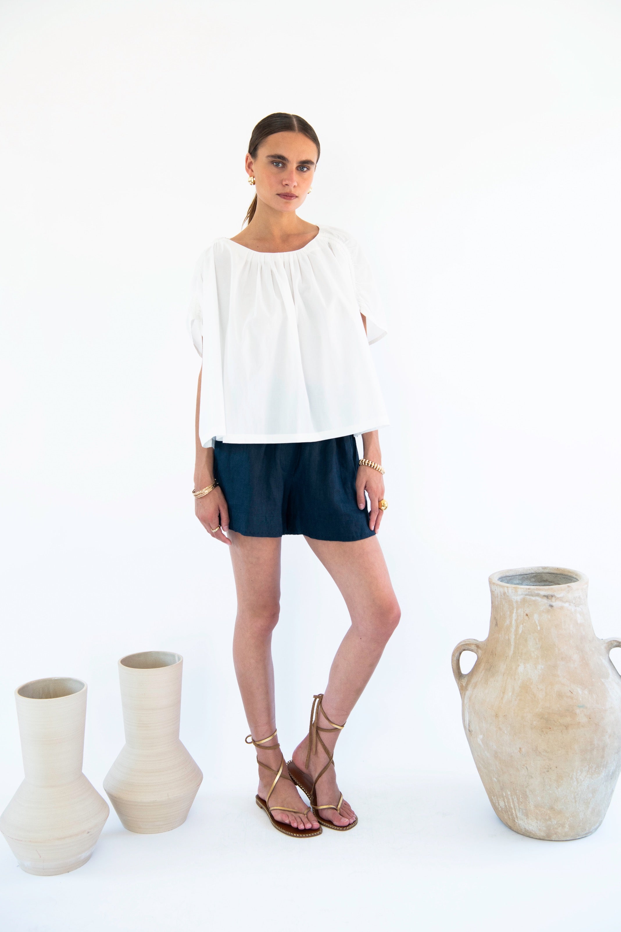 Neu Nomads womens vegan Blouse Julietta White