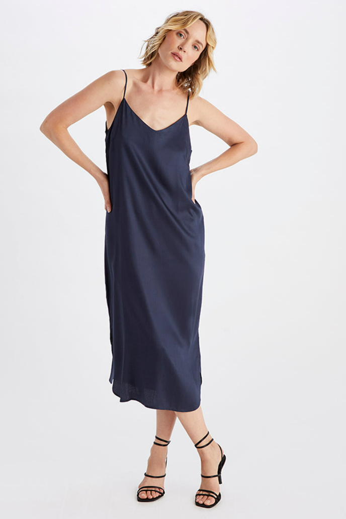 Neu Nomads Damen vegan Slip Dress Easy Midnight