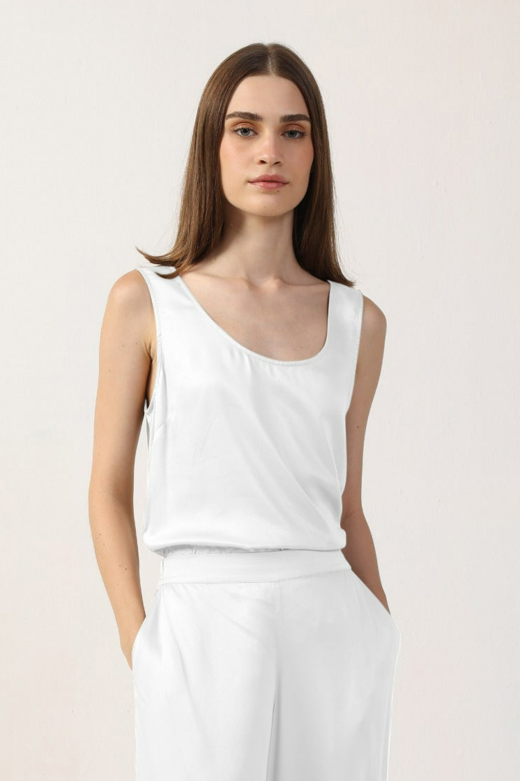 Neu Nomads Damen vegan Tanktop Joelle Weiß