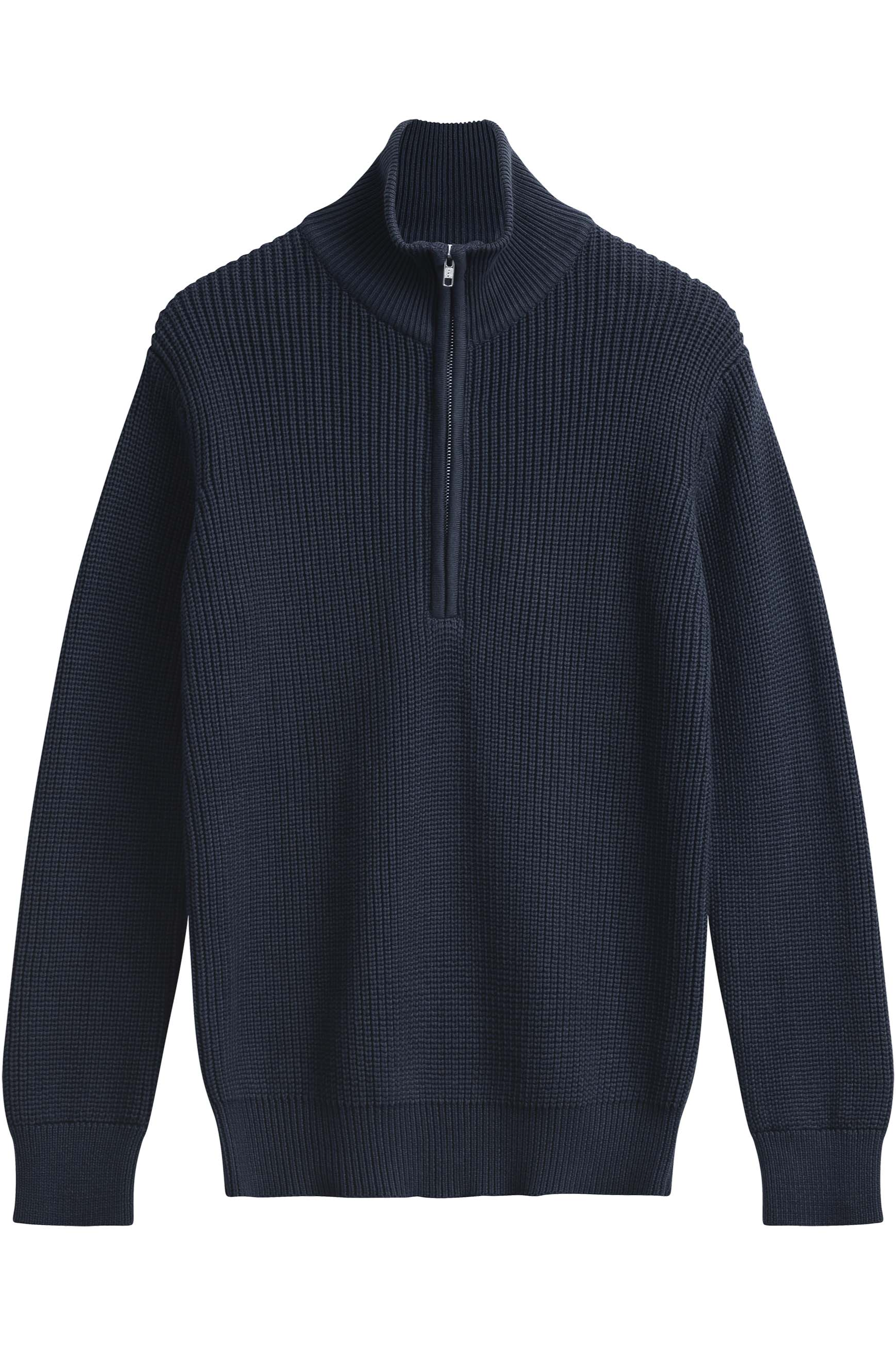 MELA Herren vegan Strickpullover Gerippt Udai Navy