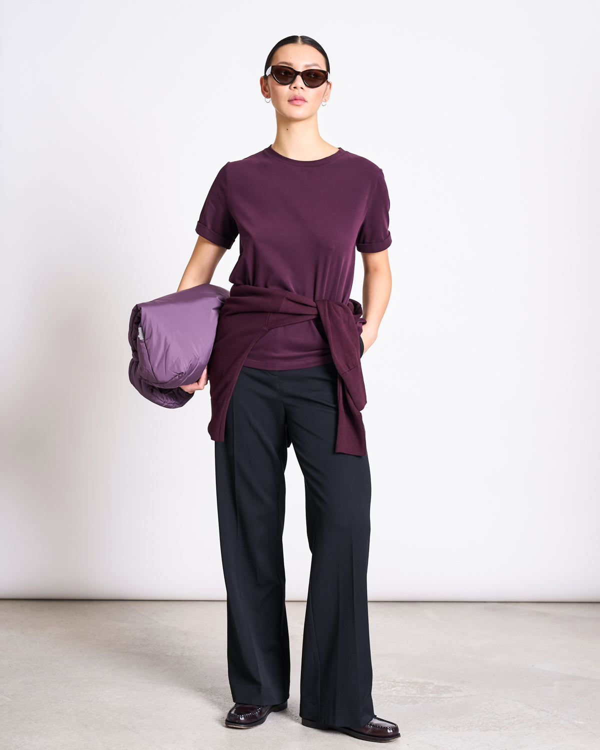 103978 - JAN N JUNE Damen vegan T-Shirt Gebürsteter Junge Kirsche Lack 103978 - JAN N JUNE Damen vegan T-Shirt Gebürsteter Junge Kirsche Lack