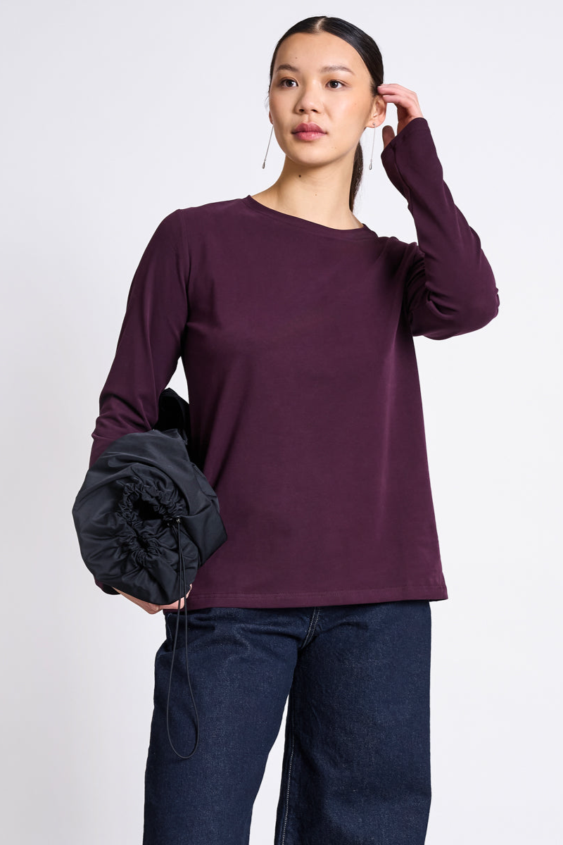 Image of JAN 'N JUNE dames vegan Longsleeve Boy Cherry Lacquer