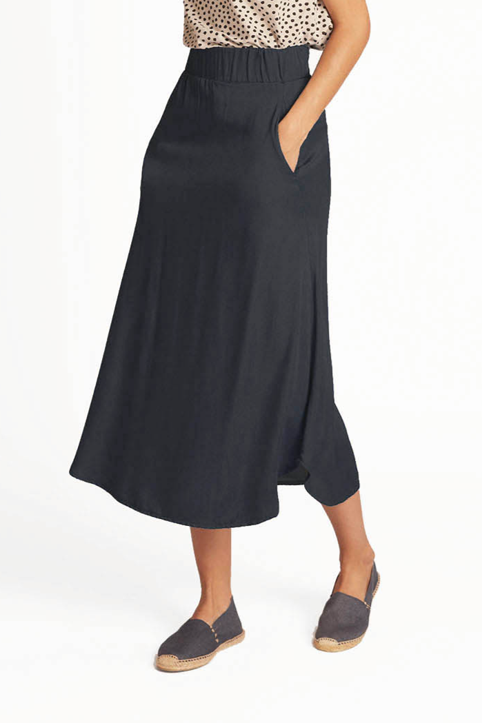 Image of WiDDA dames vegan Rok Julip Marineblauw