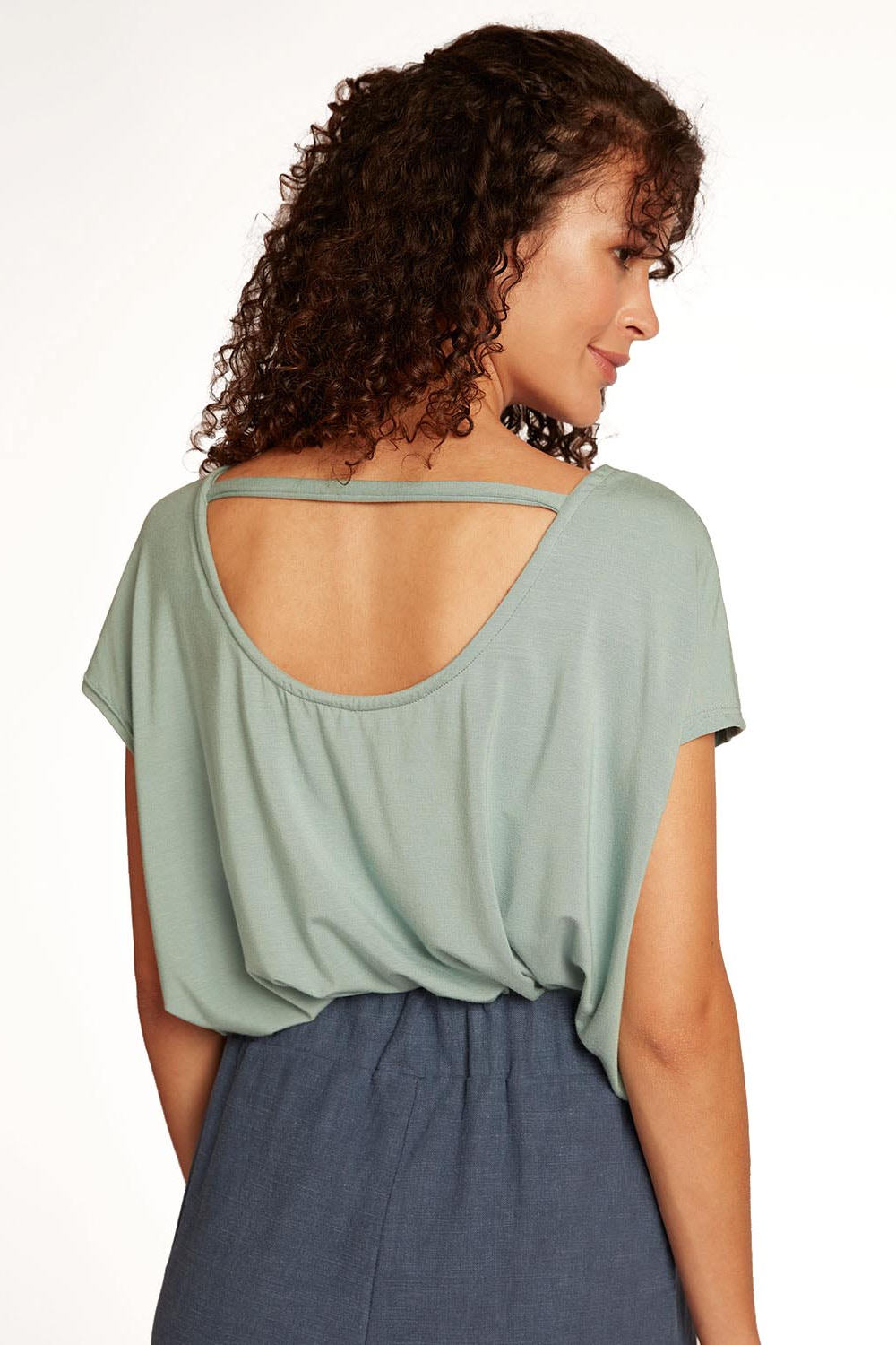Widda Damen vegan T-Shirt RÃ¼ckenfrei Fari Mint