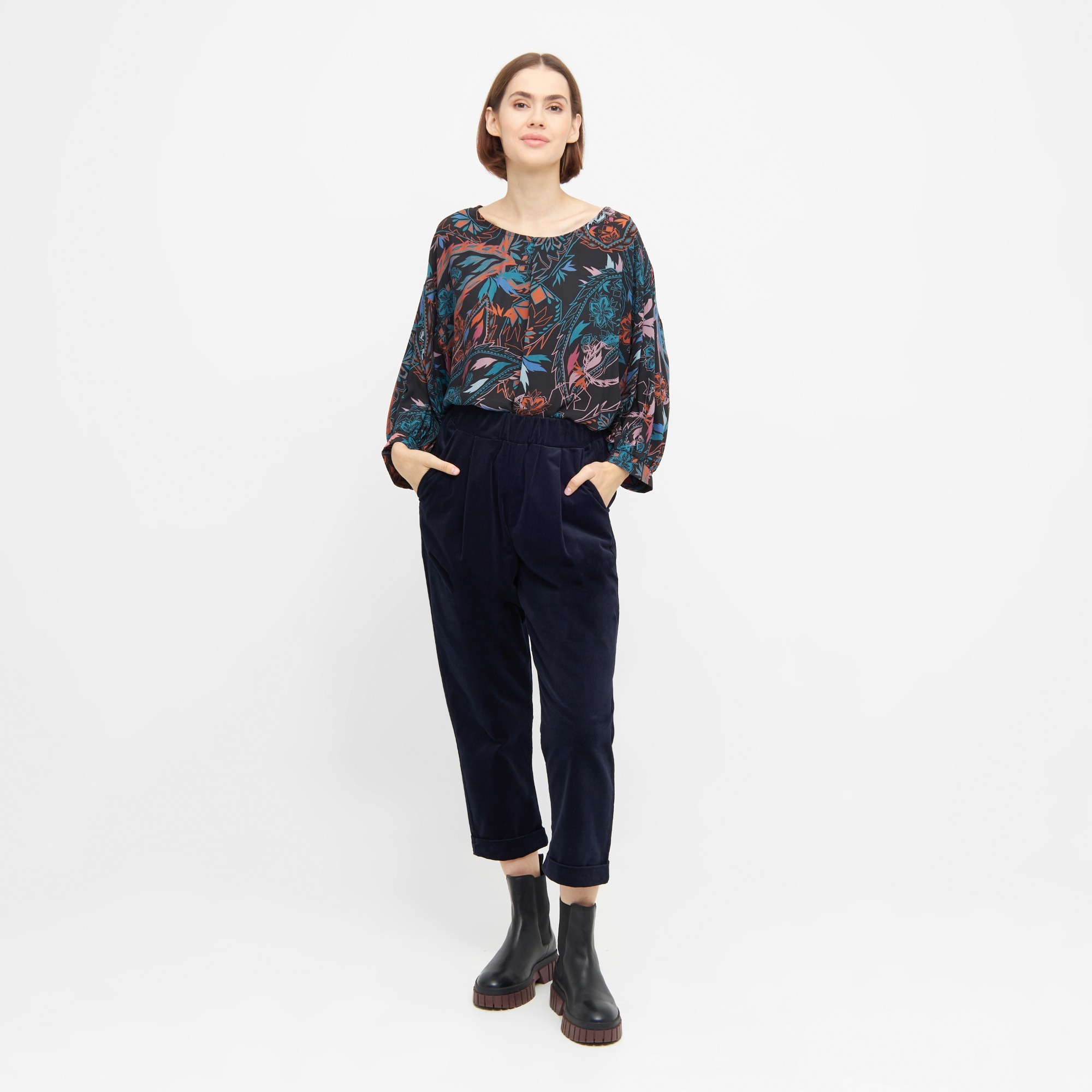 104203 - Damen vegan Hose Sepp Dunkelblau