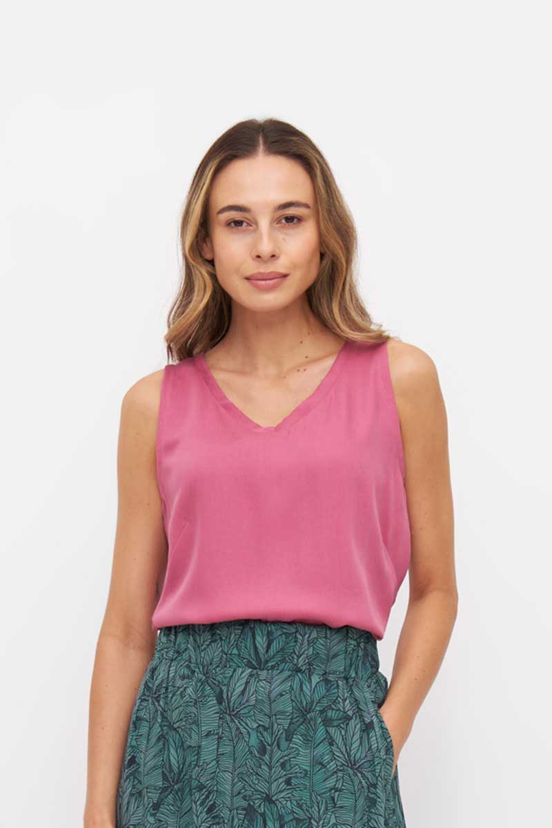 Image of Widda dames vegan Blouse Vau Roze
