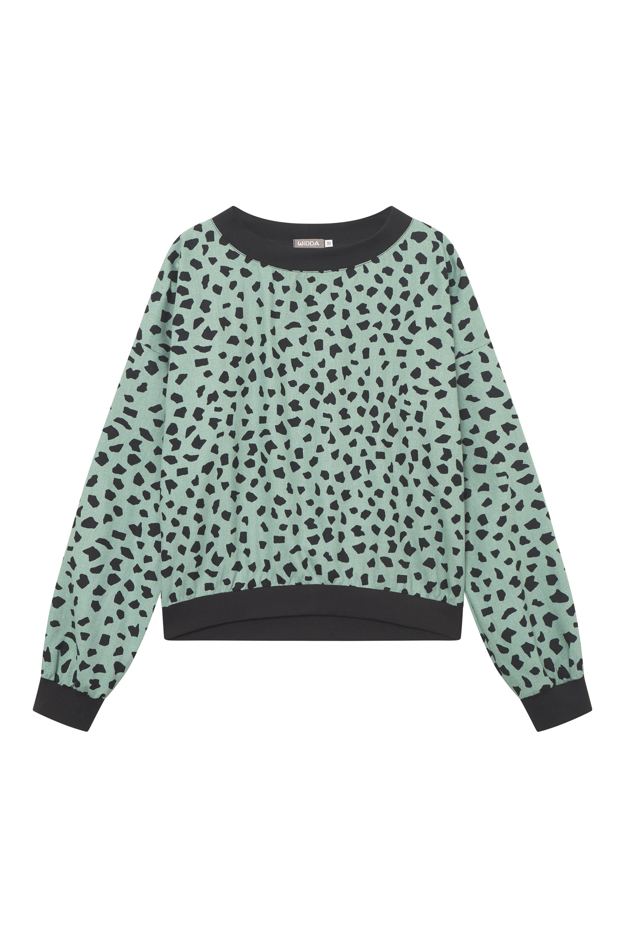 Widda Damen vegan Pullover Cosby Mint/Punkte