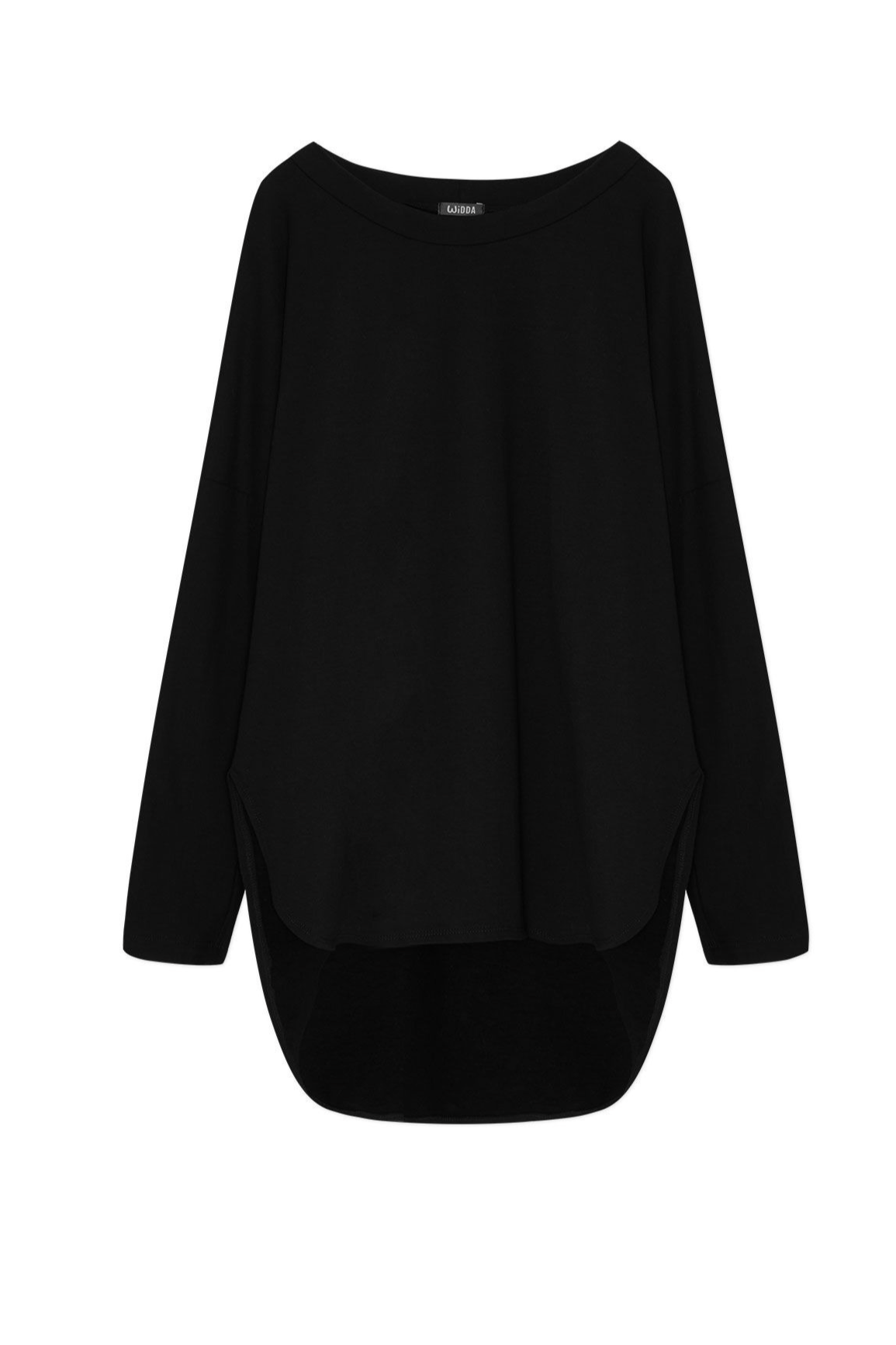 Widda Damen vegan Pullover Lang Linga Schwarz