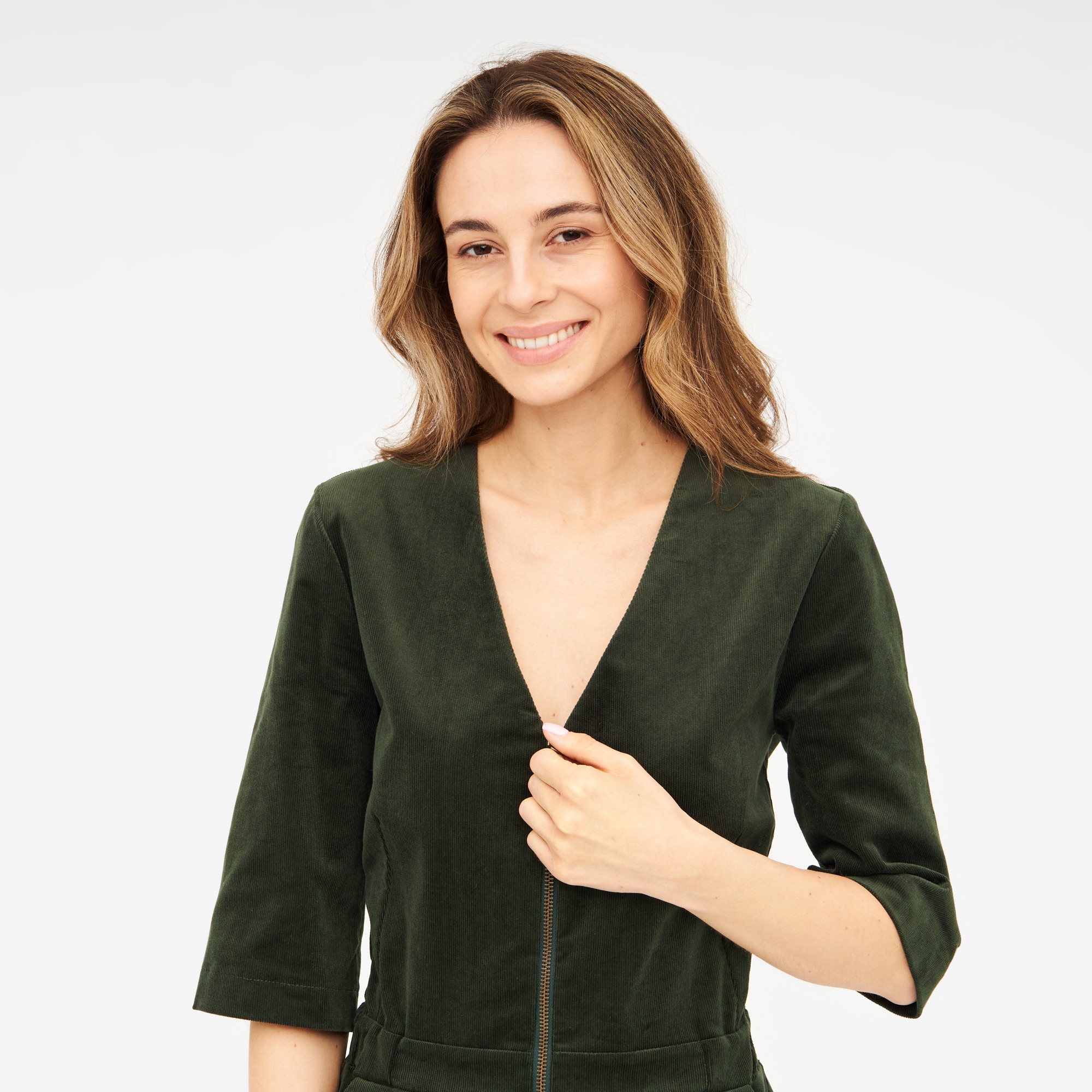 104289 - Damen vegan Jumpsuit Kris DunkelgrÃ¼n