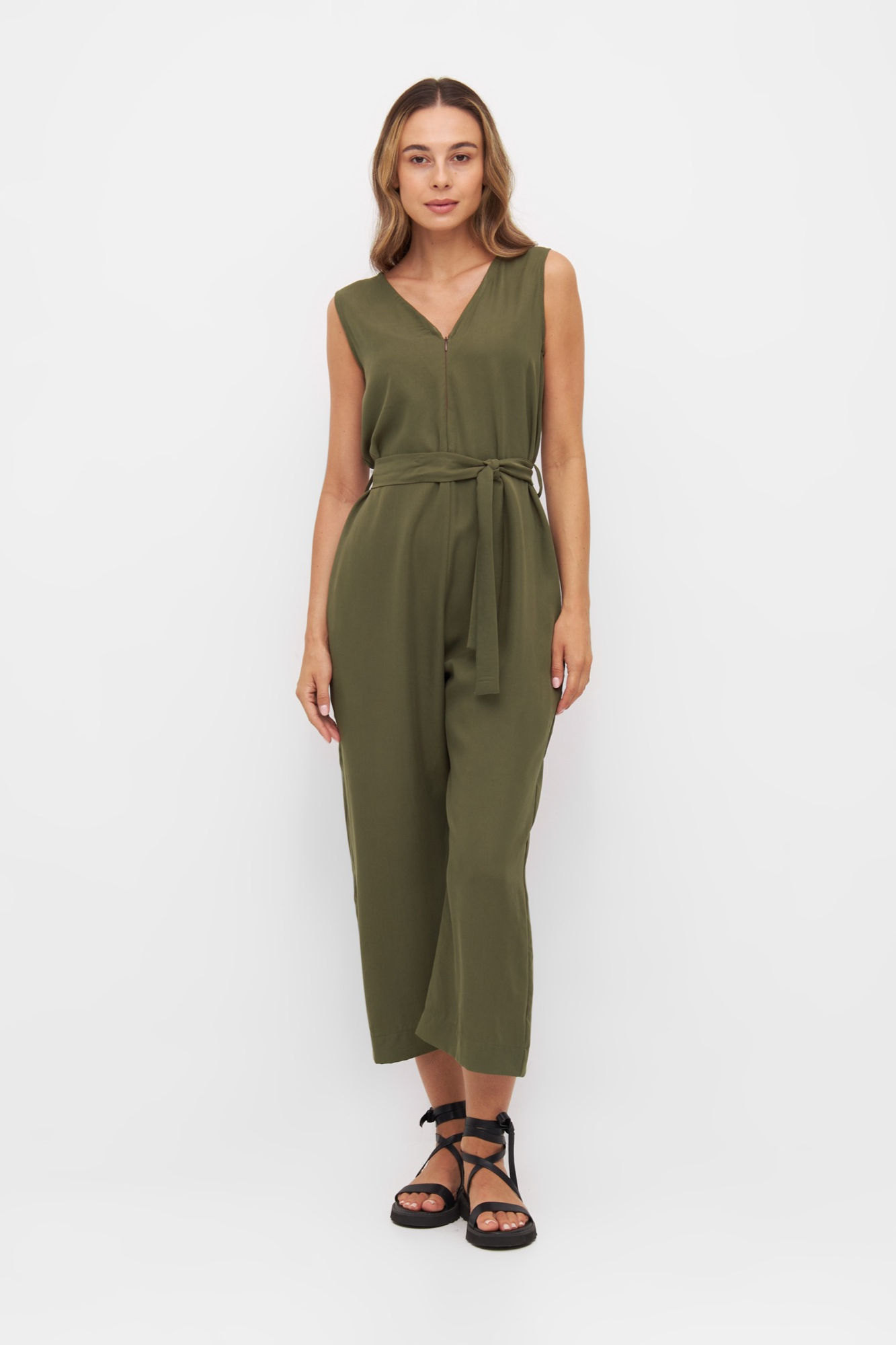 104333 - Damen vegan Jumpsuit Anibas Olive