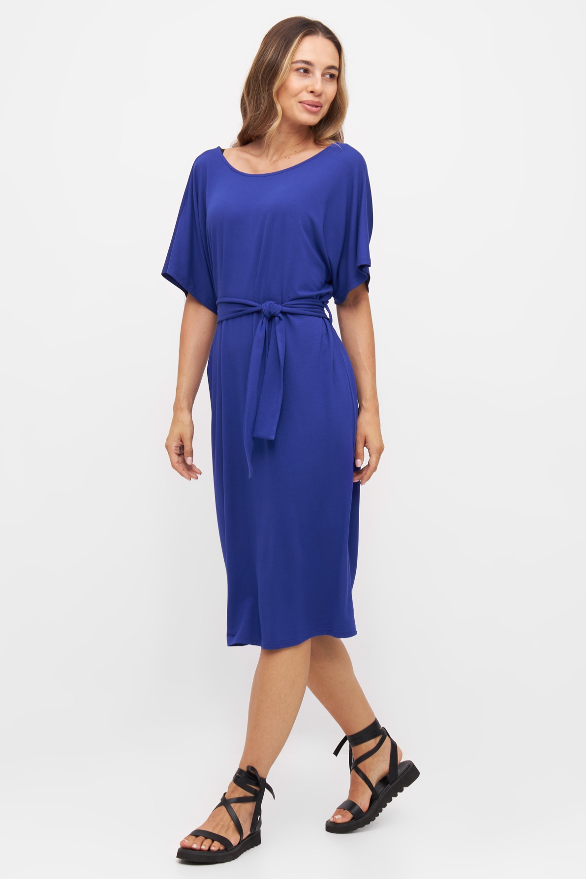 Widda Damen vegan Kleid Anna Kobaltblau