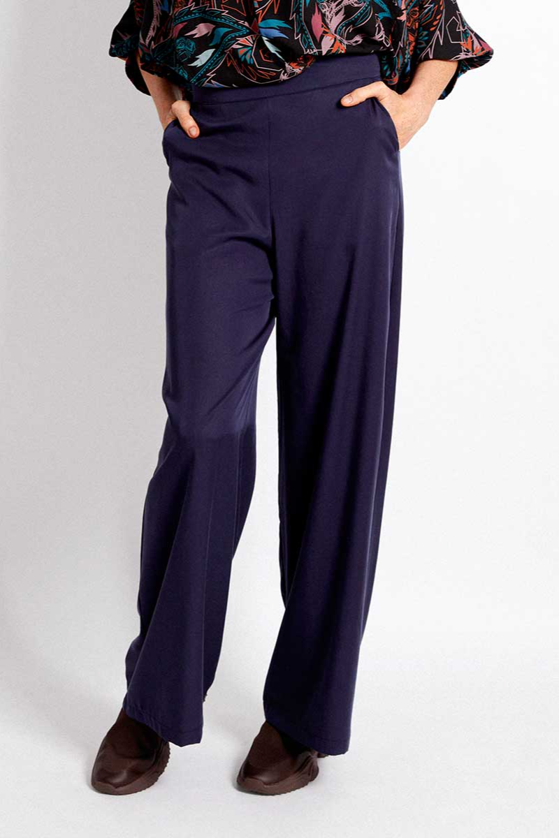 Widda Damen vegan Hose Marla Blau