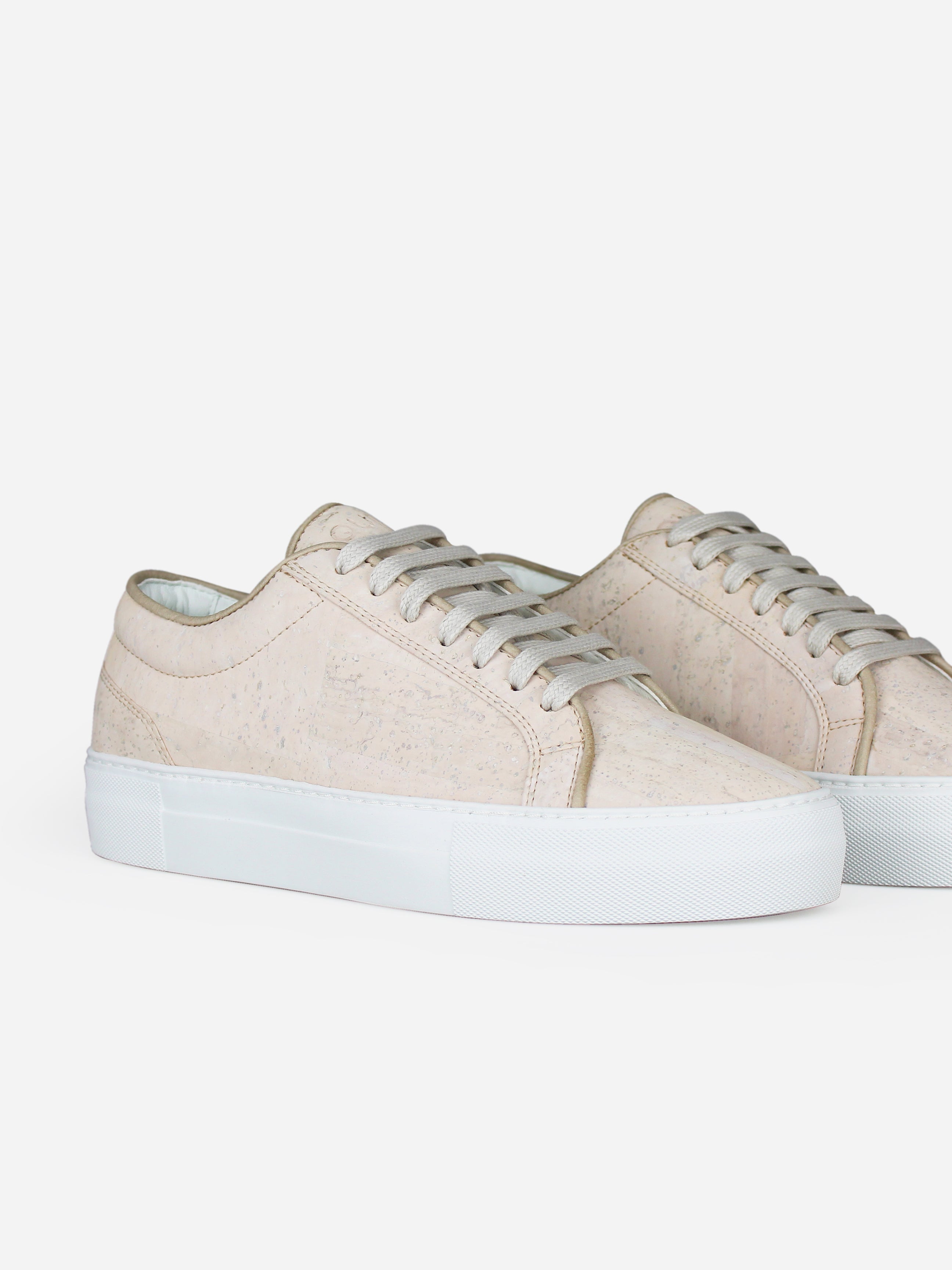 QURC men vegan Sneakers Marble White Essential Cream