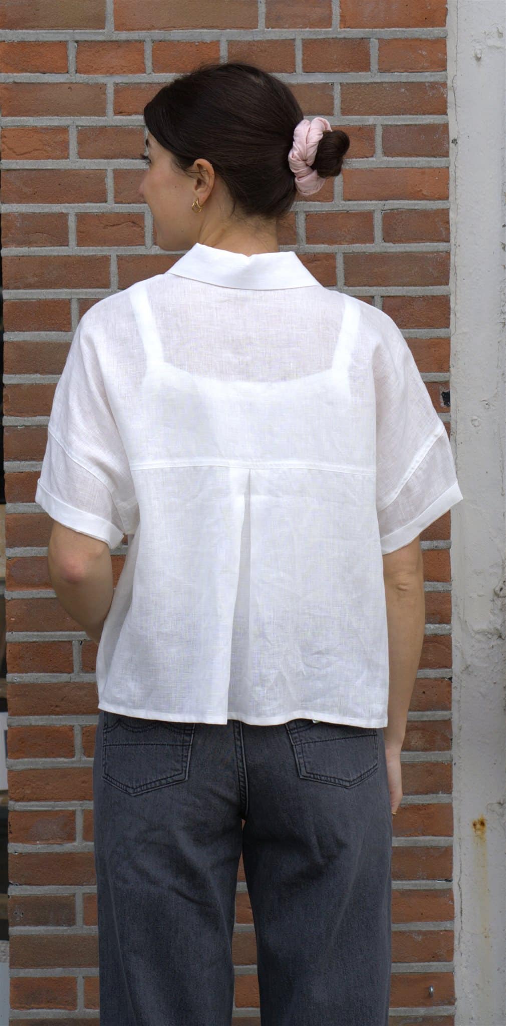 New Optimist womens vegan Blouse Bella White