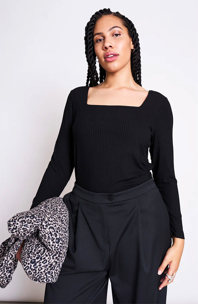 JAN N JUNE JAN 'N JUNE Damen vegan Top Fria Schwarz