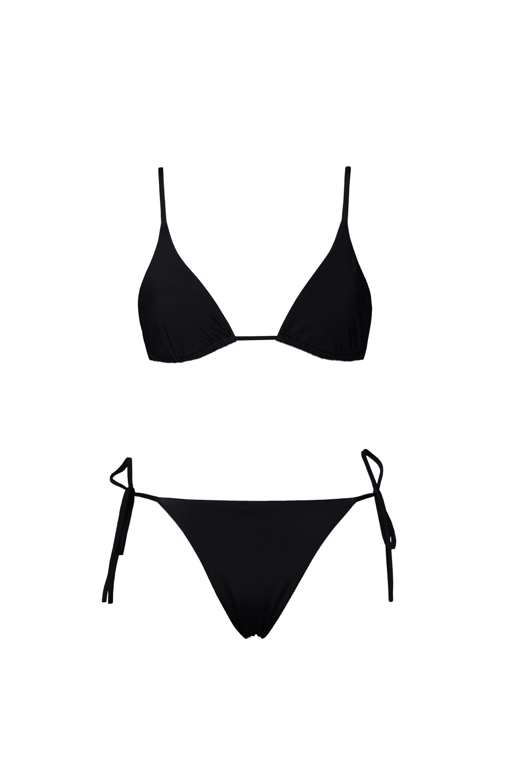 Anekdot Damen vegan Bikini Set Olbia Triangle Schwarz