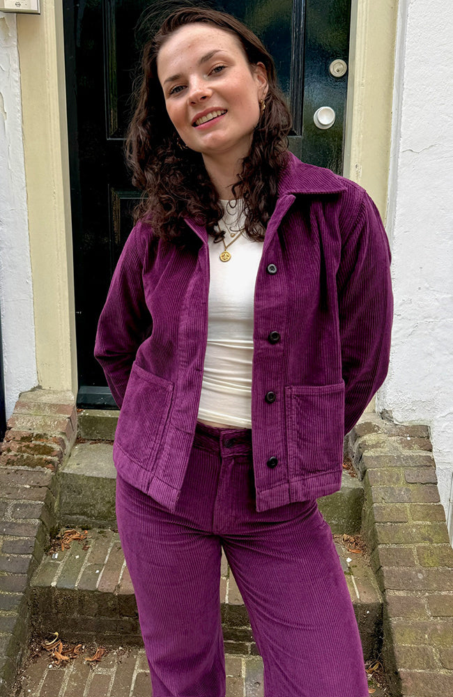 Image of Kings of Indigo dames vegan Jas Ota Mauve Wijn